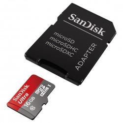 Karta SD micro 16 GB  SanDisk + adapter