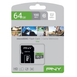 Karta SD micro 64 GB PNY UHS-I + adapter
