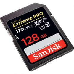 Card SD 128 GB Sandisk Extreme 150/70 MB/s V30 UHS-I U3