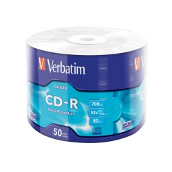 CD-R Verbatim szpindel 50szt. Extra Protection 43787