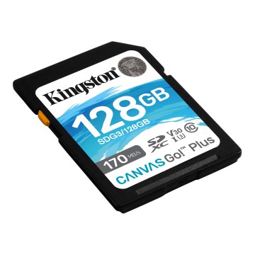 Karta SD 128 GB Kingston Canvas Go Plus 170/90MB/s CL10 U3 V30