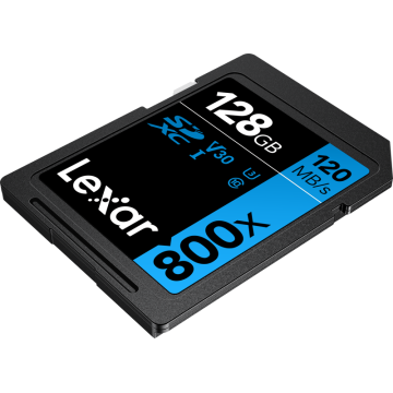 Card SD 128 GB Lexar Pro 800X SDHC/SDXC UHS-I U1/U3 (V30) R120/W45