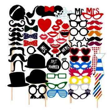 Photo booth accessories 58 pcs