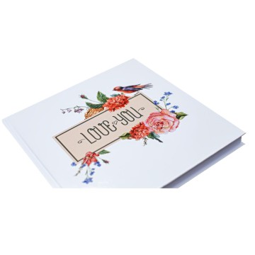 Księga Gości Love You - Kwiaty 20 x 20 cm 50 kart