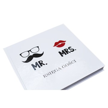 Księga Gości Mr. Mrs. 20 x 20 cm 50 kart