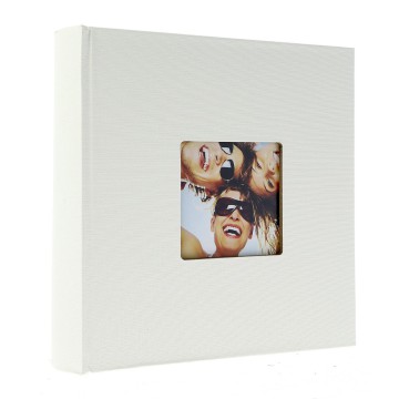 Photo album KD46200 Basic White 10 x 15 cm 200 pictures, with description on the side, sewed