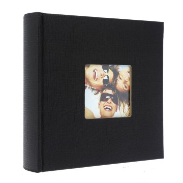 Album KD46200 Basic Black 10x15 cm 200 zdj.  szyty z miejscem na opis...