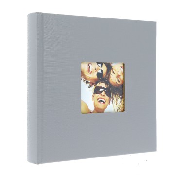 Photo album KD46200 Basic Grey 10 x 15 cm 200 pictures, with description on the side, sewed