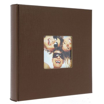 Photo album KD46200 Basic Brown 10 x 15 cm 200 pictures, with description on the side, sewed