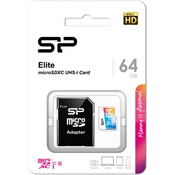Karta SD micro 64 GB SP - z adapterem Class 10 40 MB/s