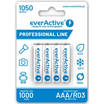 Accu everActive R-03 1050 mAh 4 pcs