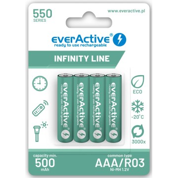 Akumulator everActive R03 550 mAh 4 szt.