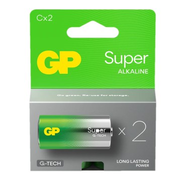 Battery GP LR-14 Super Alkaline G-TECH 2 pcs
