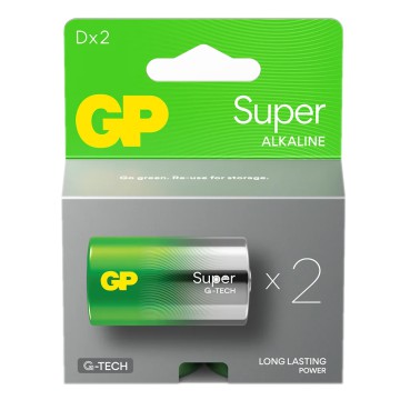 Battery GP LR-20 Super Alkaline G-TECH 2 pcs