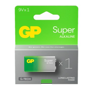 Bateria GP 6LR61 9 V Super Alkaline G-TECH